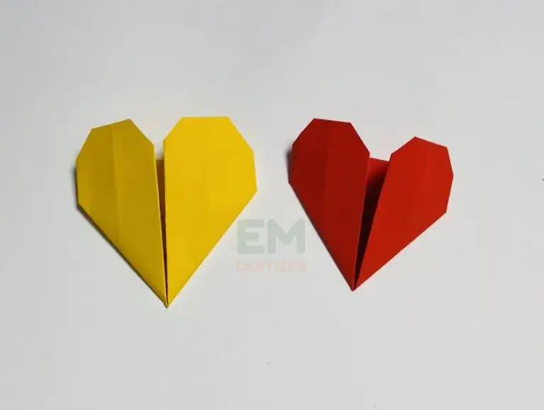 Corazón de origami