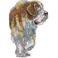 Saint Bernard dog