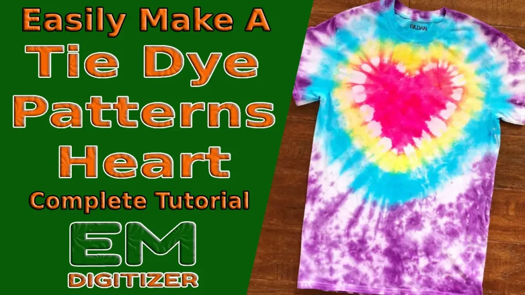 Easily Make A Tie Dye Patterns Heart