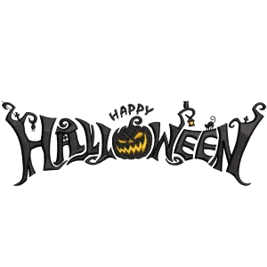 Banner de texto de Halloween