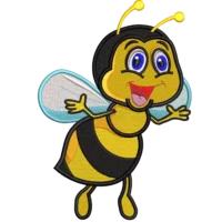 Honig fliegende Biene