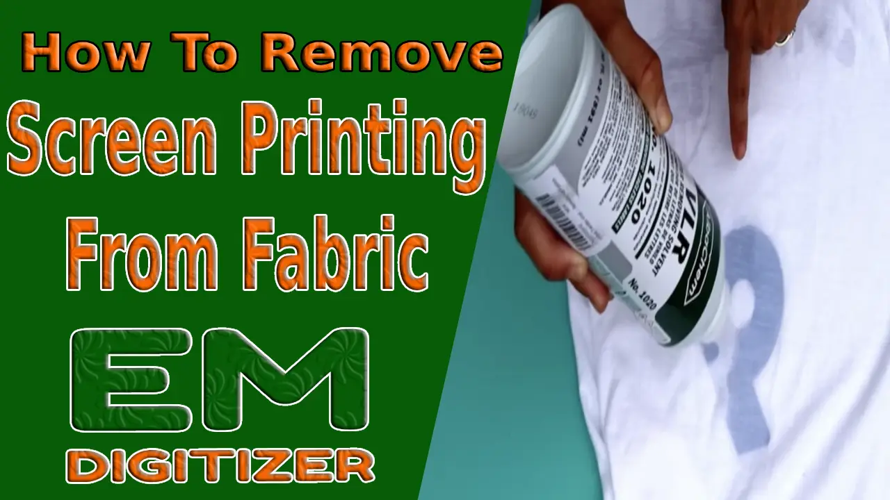 How To Remove Screen Printing From Fabric
