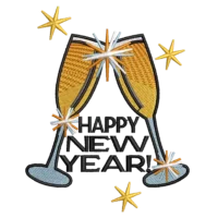 Bicchiere da Martini Buon Anno Nuovo