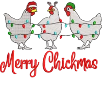 Merry Christmas Chicken Santa Hat