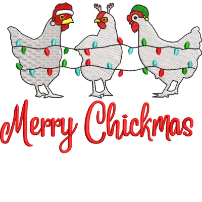 Merry Christmas Chicken Santa Hat