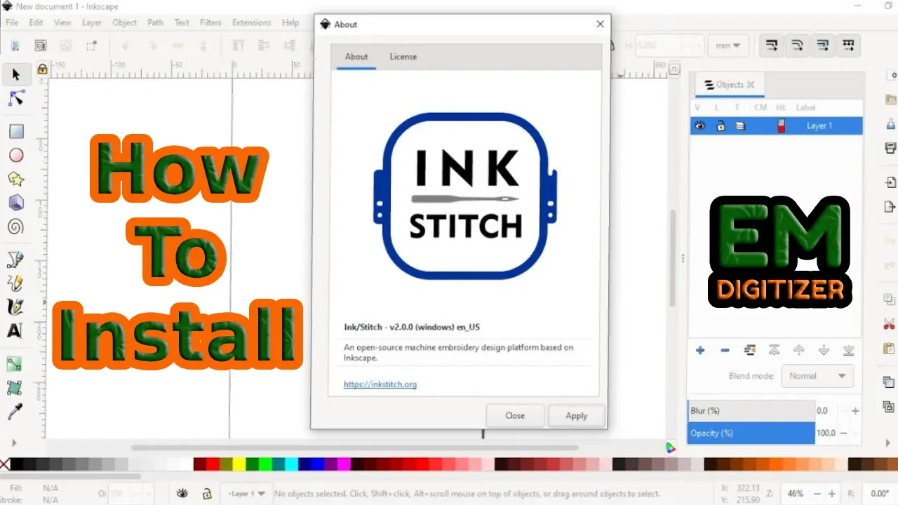 Come installare InkStitch su Windows, Mac e Linux? Passo dopo passo