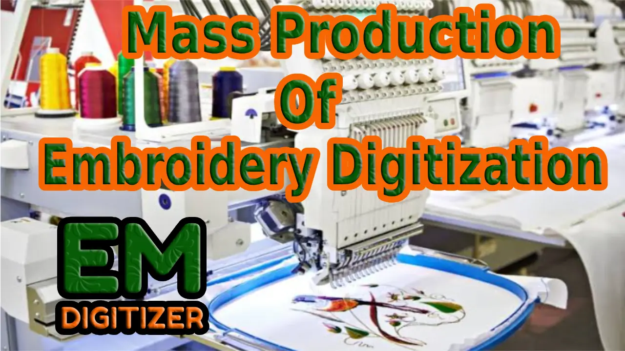 ¿Qué es la producción en masa de digitalización de bordados?