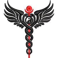 Caduceus health symbol