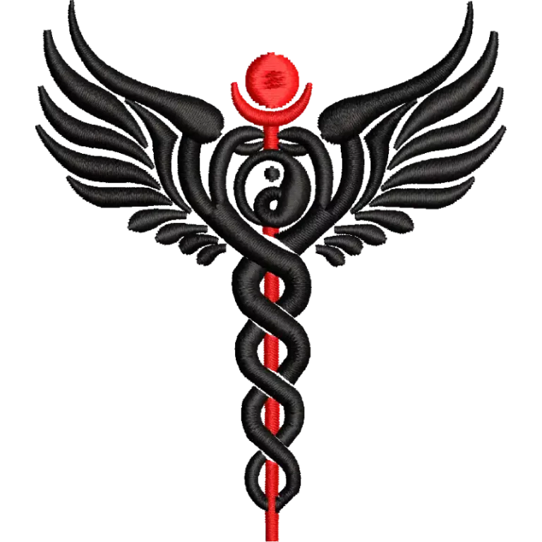 Caduceus health symbol