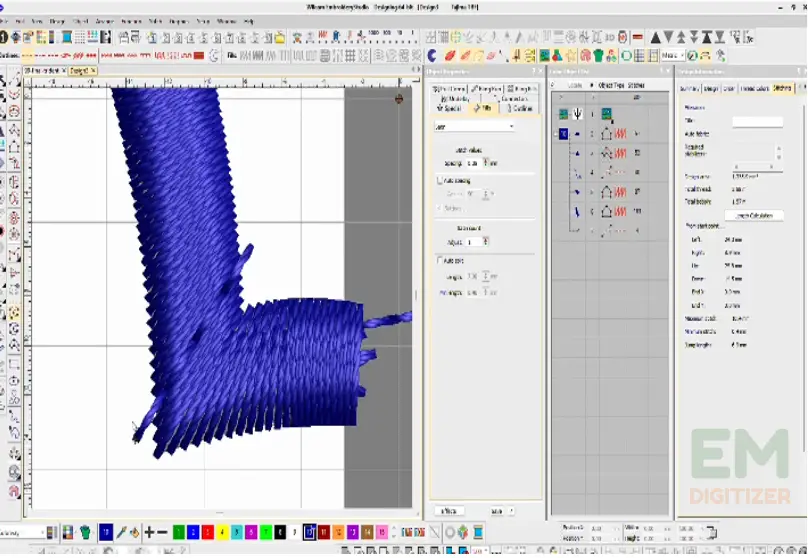 Adjust stitch angle