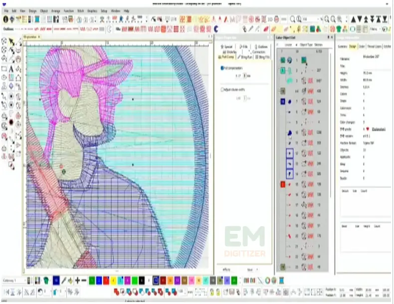 Complete the rest of the detail