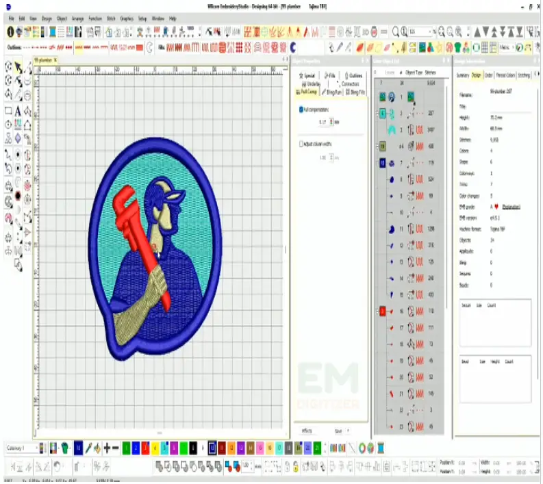 Complete the rest of the detail