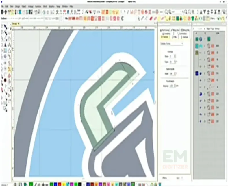 Complete the rest of the detail