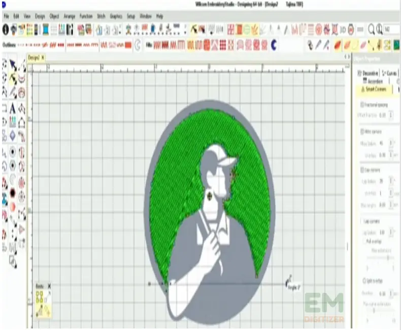 Create an outline and fill