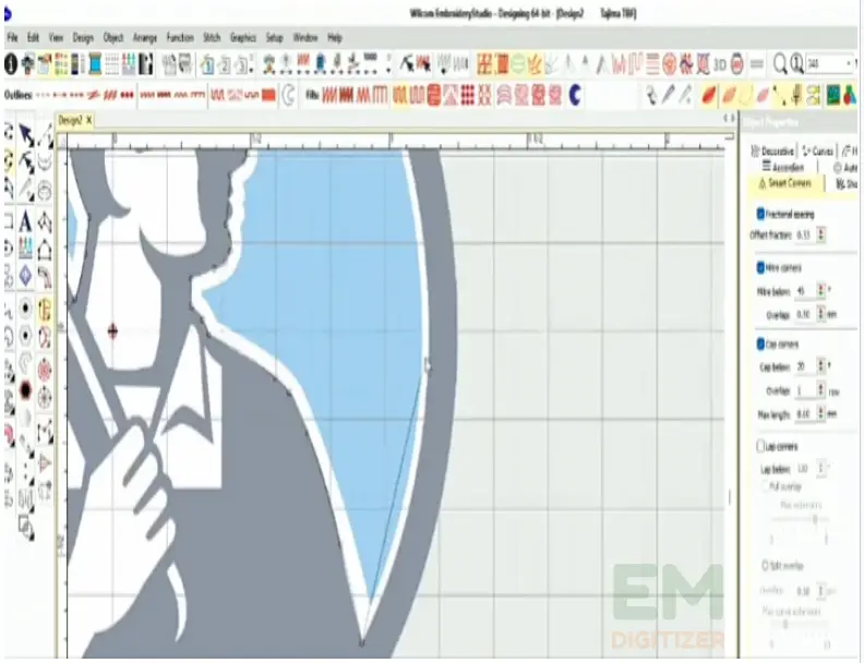 Create an outline and fill