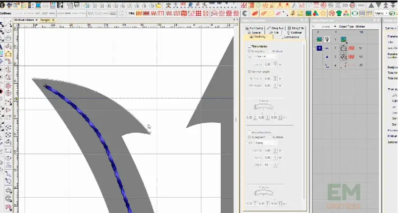 Create walking stitches