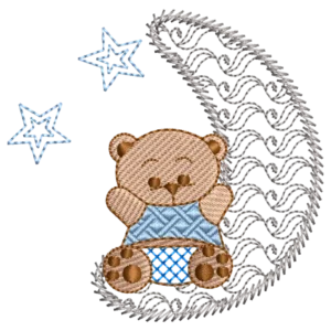 Bear with Moon and Stars