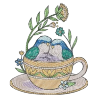Bird Couple Teacup