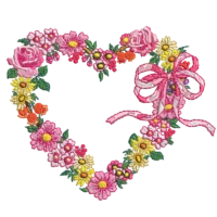 Flower Heart Frame
