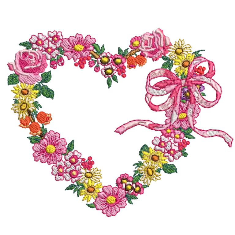 Flower Heart Frame