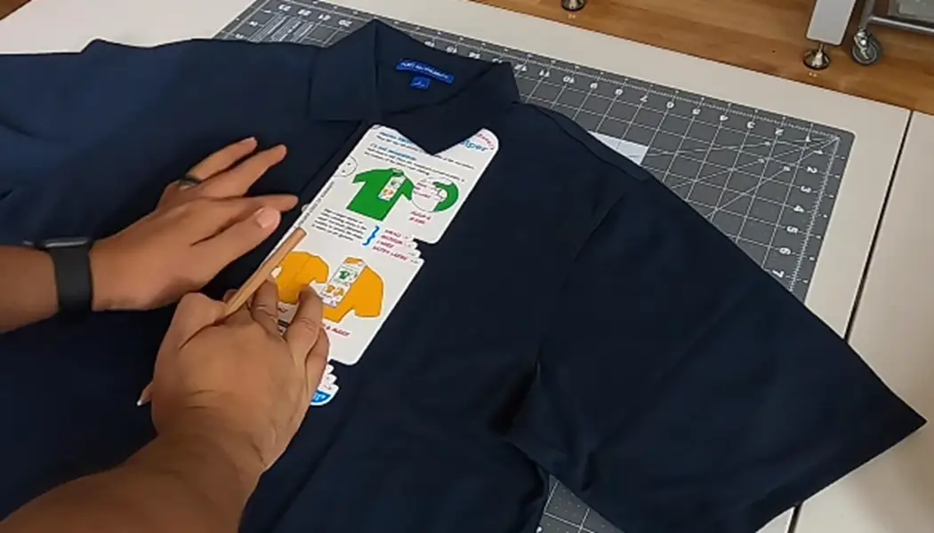 Marcar el área de ubicación del diseño