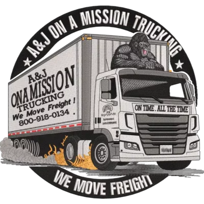 On a Mission trucking logo