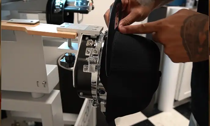 Prepare Cap embroidery frame