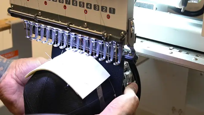 Take the frame into the machine 4
