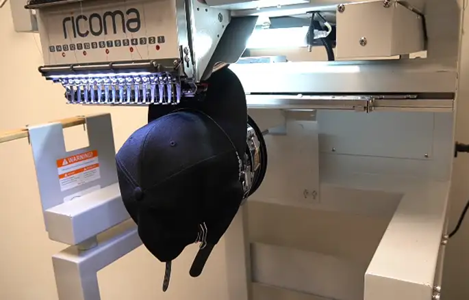 Take the frame into the machine