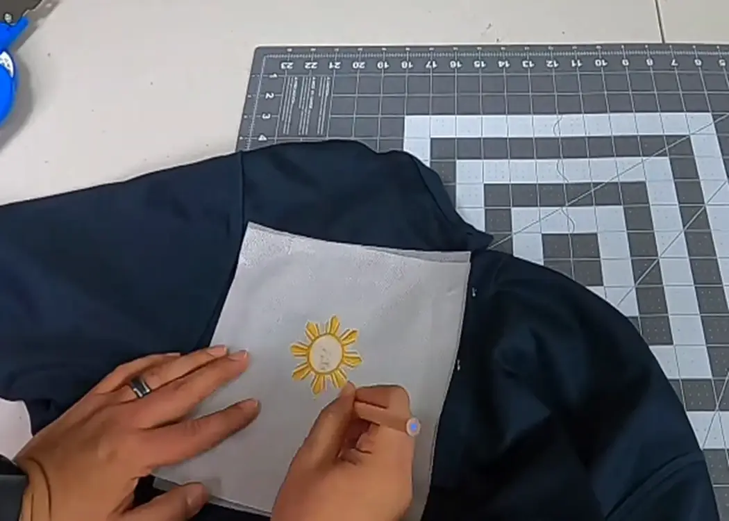 mark the area around the design that needs to be cut