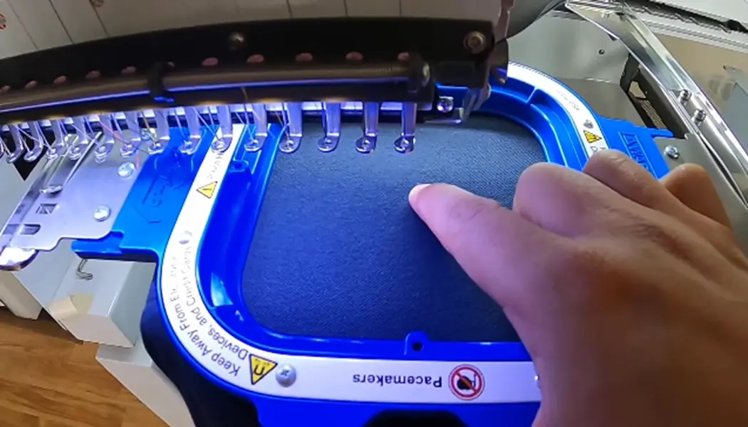 start embroidering the design
