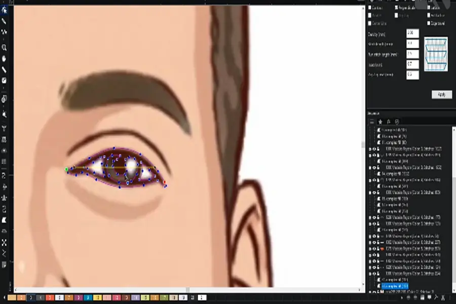Digitize the eye's lens 4