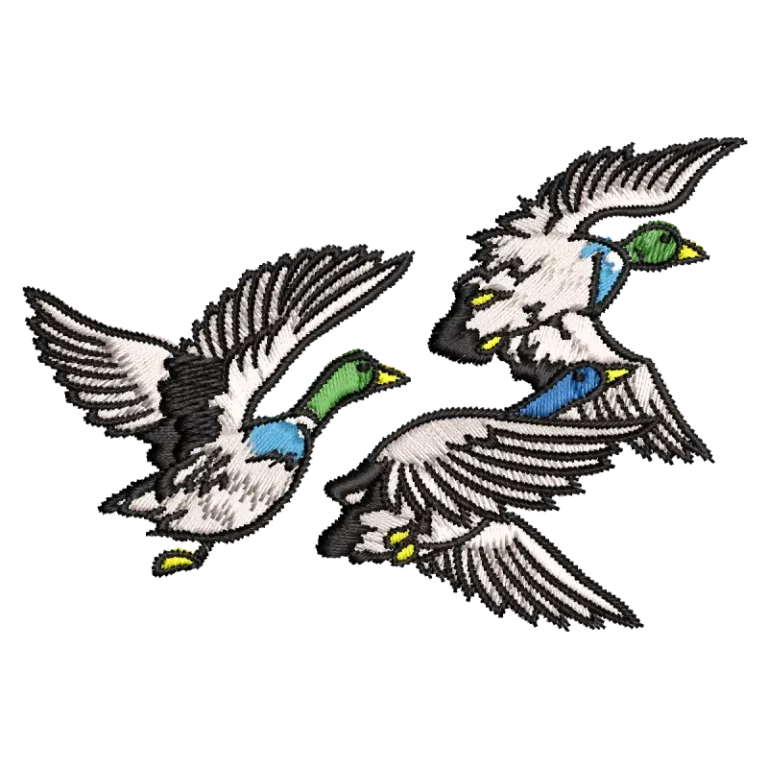 Three Flying Ducks