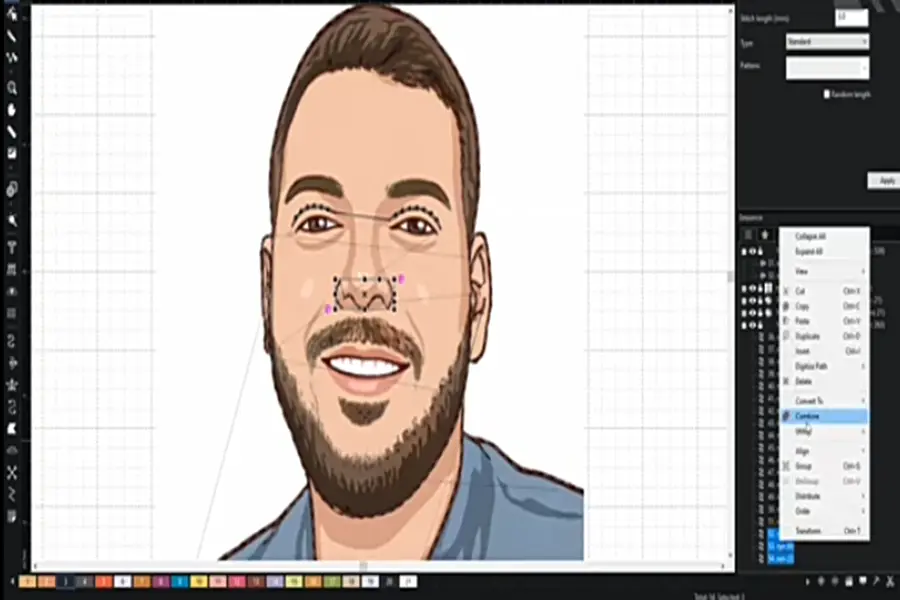 Trace the outline