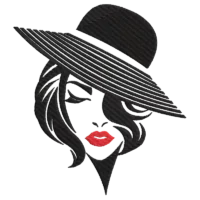 Women Short Hair with a Hat