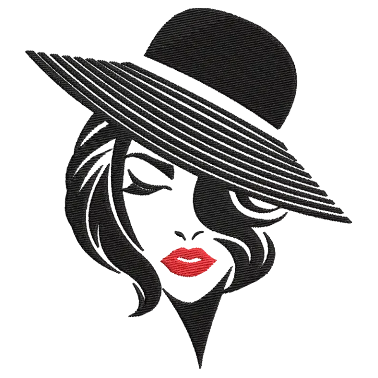 Women Short Hair with a Hat