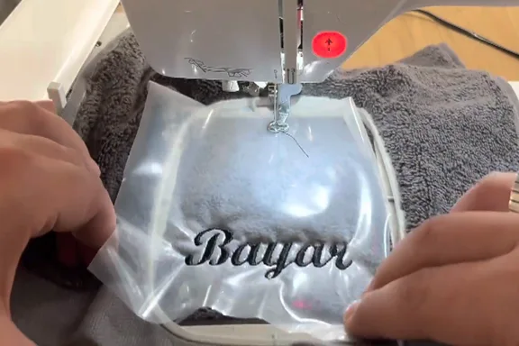 remove the hoop from the machine