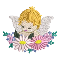 Baby With Flowers