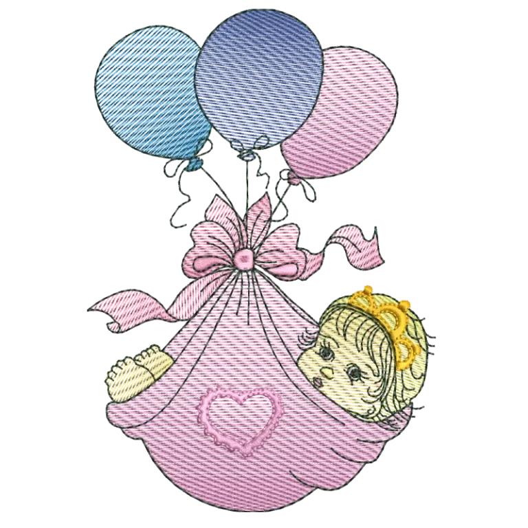 Cute Baby And Balloon
