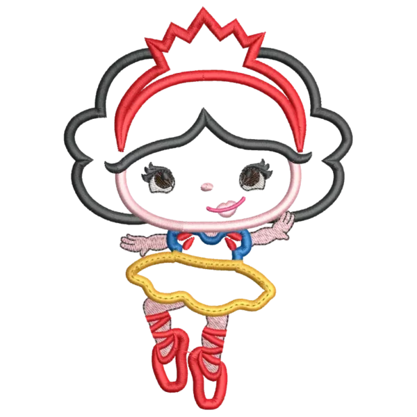 Princess Ballerina Applique