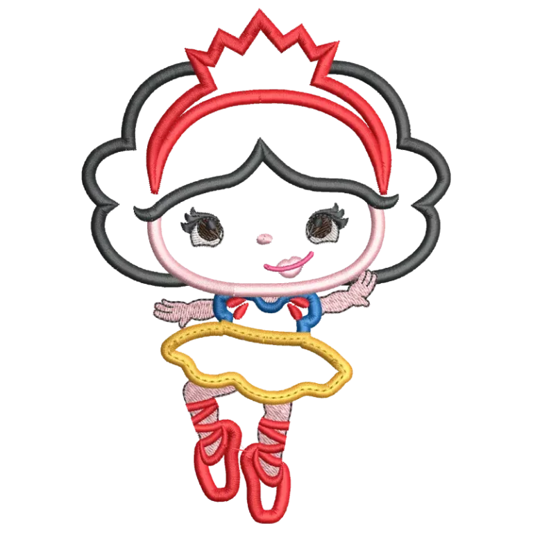 Princess Ballerina Applique