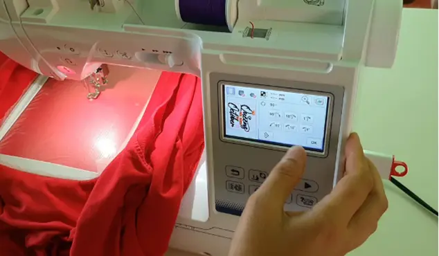 Trace-and-start-embroidery