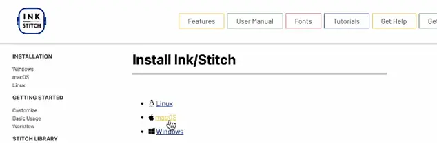 install Ink_stitch on MacBook Pro step 1 part 3