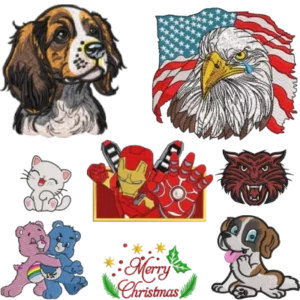 Embroidery digitizing logos