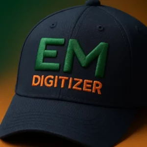 3d puff emboridery digitizing service cap emdigitizer
