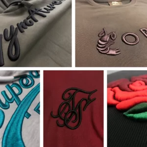 3D Puff Embroidery Digitizing 2 3d embroidery design usage