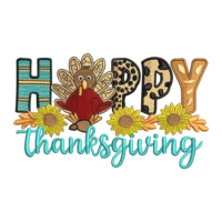 Colourful Happy Thanksgiving