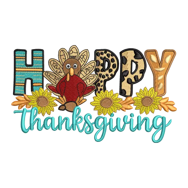 Colourful Happy Thanksgiving