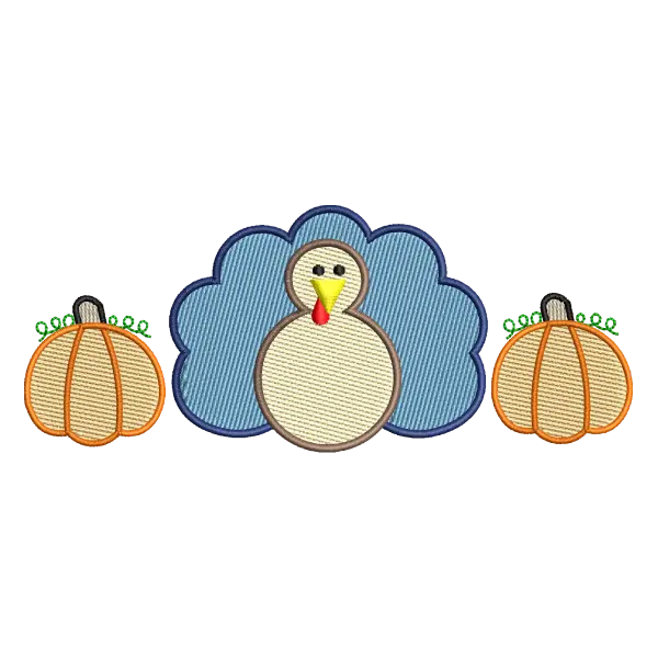 Turkey With Pumpkins