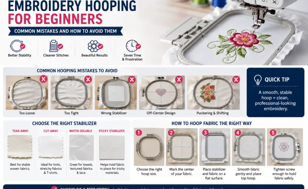 12 Common Embroidery Hooping Mistakes and How to Avoid Them 12 Common Embroidery Hooping Mistakes and How to Avoid Them